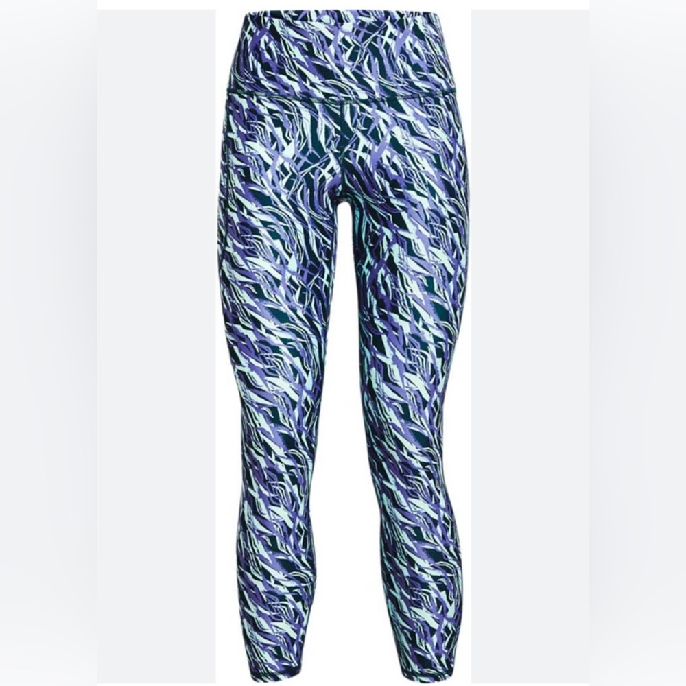 Under Armour Blue Abstract Leggings for Active Wear